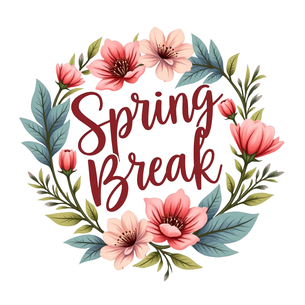 Spring Break Floral Wreath